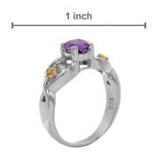 Genuine Amethyst and Citrines