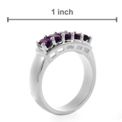 Genuine Amethysts, ring
